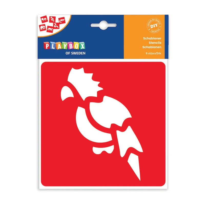 Pochoirs Jungle - 6pcs-1