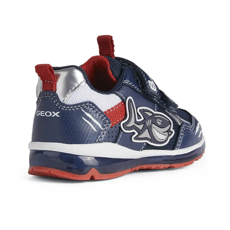Sneakers lumineuses Todo Requin - Marine/Rouge-3
