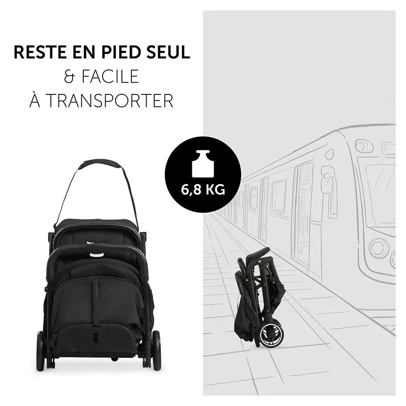 Poussette Compacte Travel N Care Black - 0m+-15
