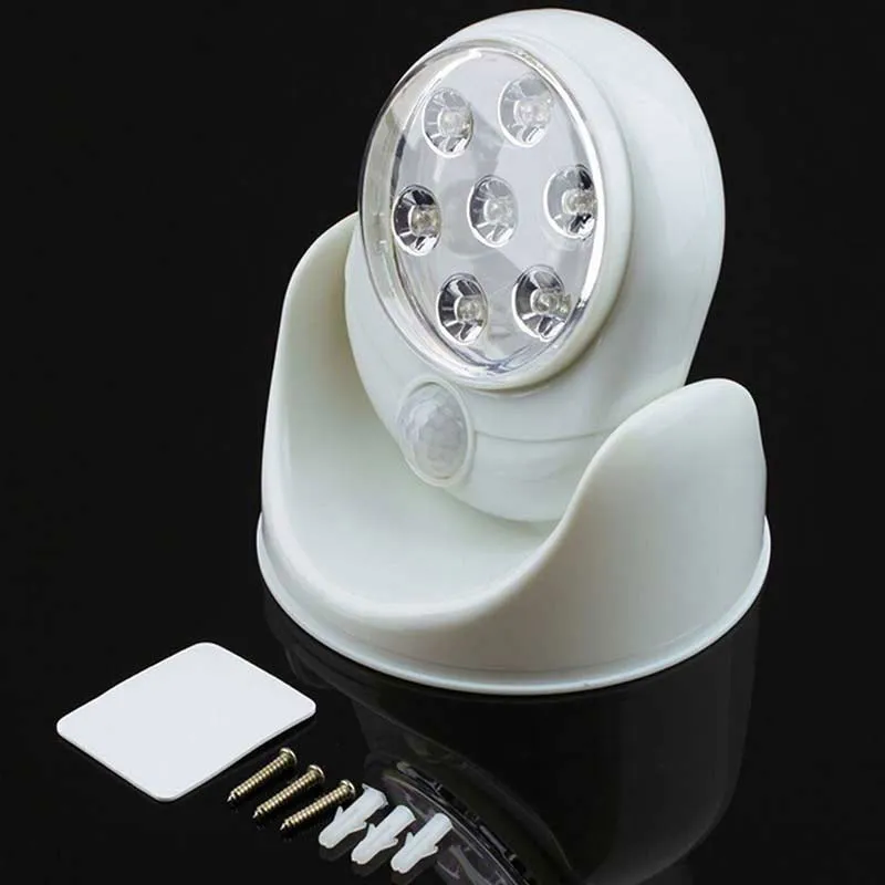 Lampe LED sans fil détecteur de mouvement 360° - 12x7cm-12