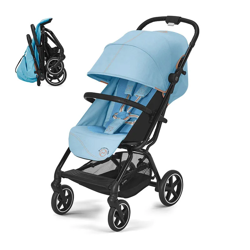Poussette Compacte Eezy S+2 B Beach Blue/Black - 0m+-1