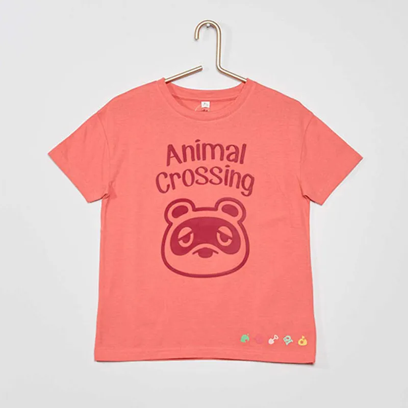 T-shirt MC Animal Crossing Kiabi - Rose-0