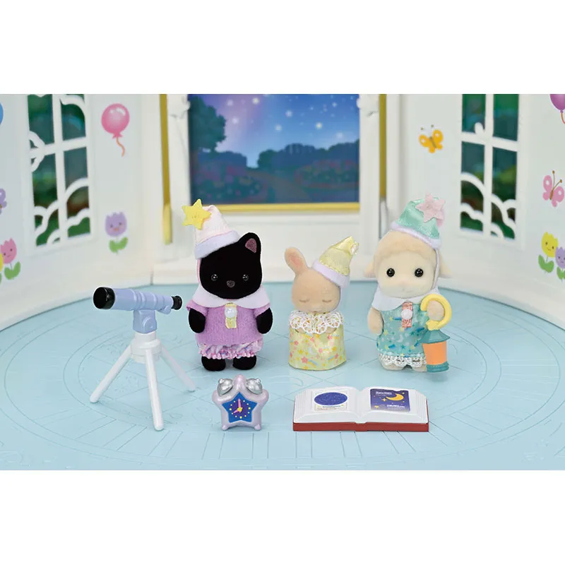 Trio bébés chat mouton & lapin pyjama party - 7pcs-2