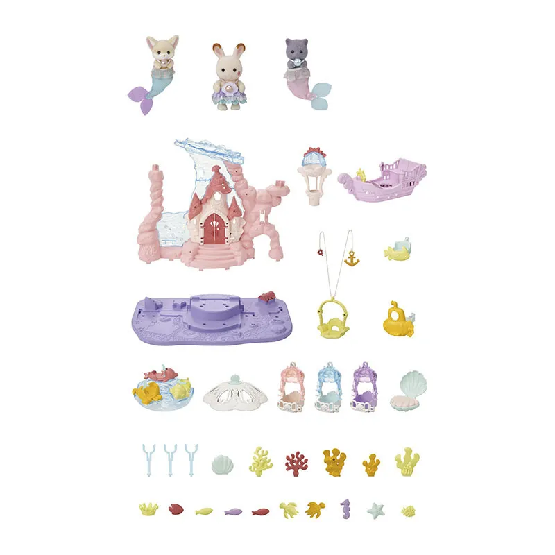 Château des sirènes & 3 bébés - 30pcs-6