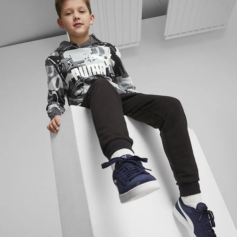 Sweat à capuche Garçon Essential Art AOP Puma - Noir-4