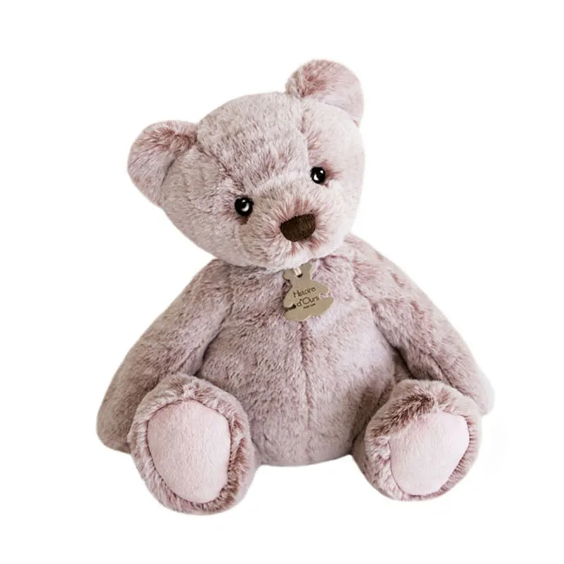 Peluche Ours mousse Rose cendré - 40cm-0