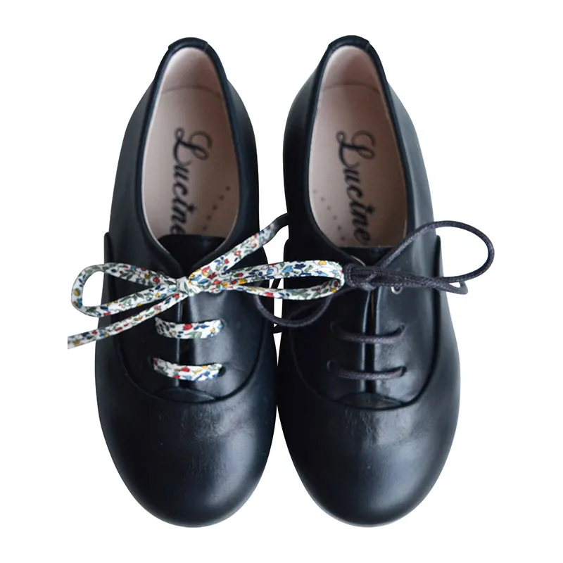 Chaussures derbies à lacets Capucine - Cuir Bleu Marine-0