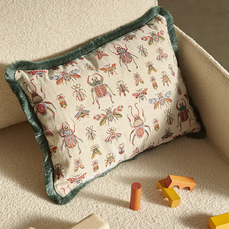 Coussin Jacquard Abeilles - 50x35cm-0