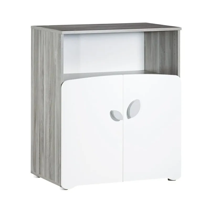 Commode à langer New Leaf Bois Gris - 97x76x66cm-1