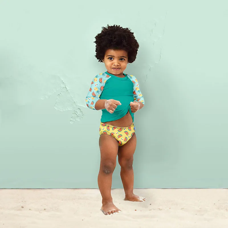 T-shirt anti-UV Tropical - Turquoise - BAMBINO MIO-3