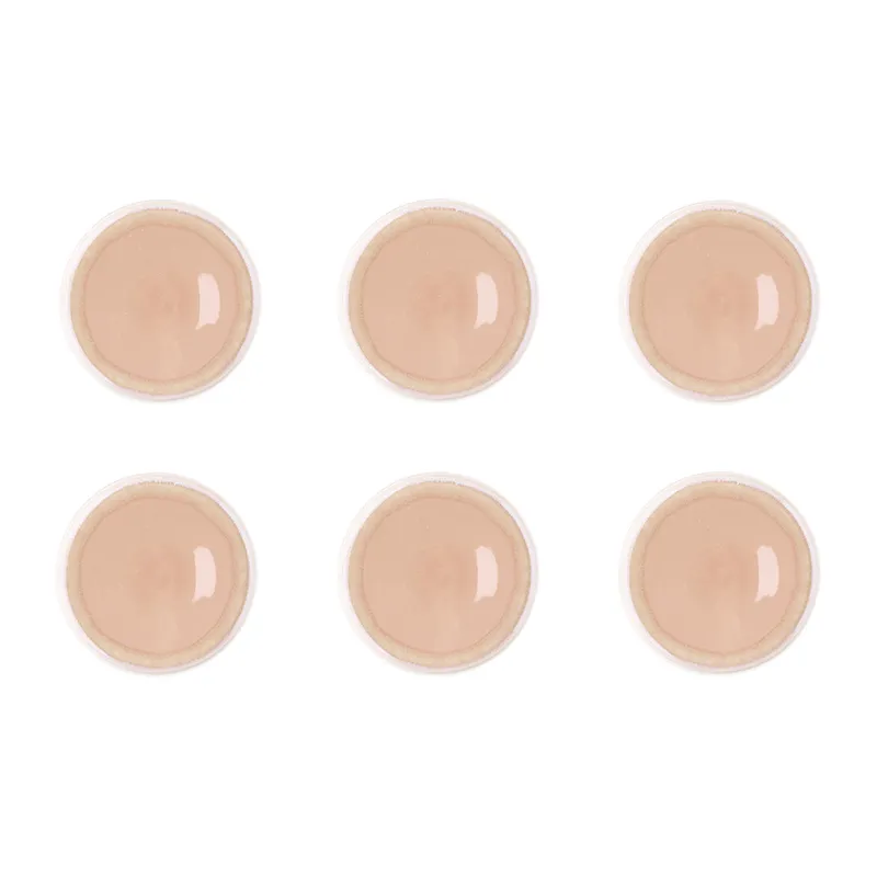 6 Assiettes Oxygen Rose poudré-0