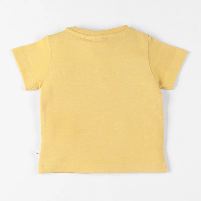 T-shirt MC Tigre Graphique - Jaune-2