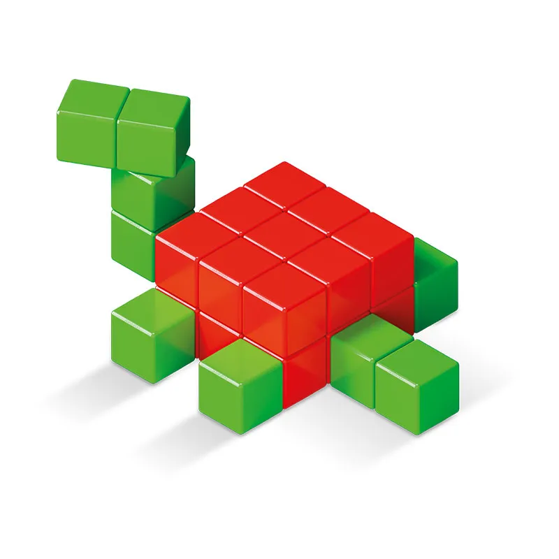 64 Cubes magnét. Green - 12m+-6