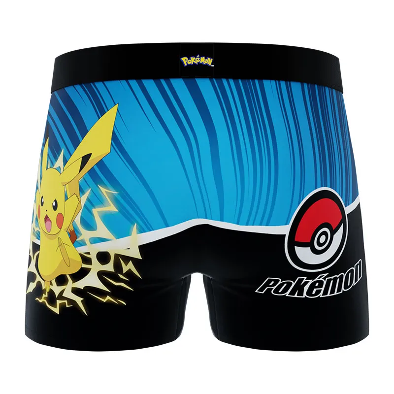 3 boxers enfant Pokémon Pikachu Pokeball - Orange/Jaune/Turquoise/Noir-8