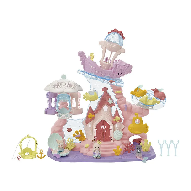 Château des sirènes & 3 bébés - 30pcs-1