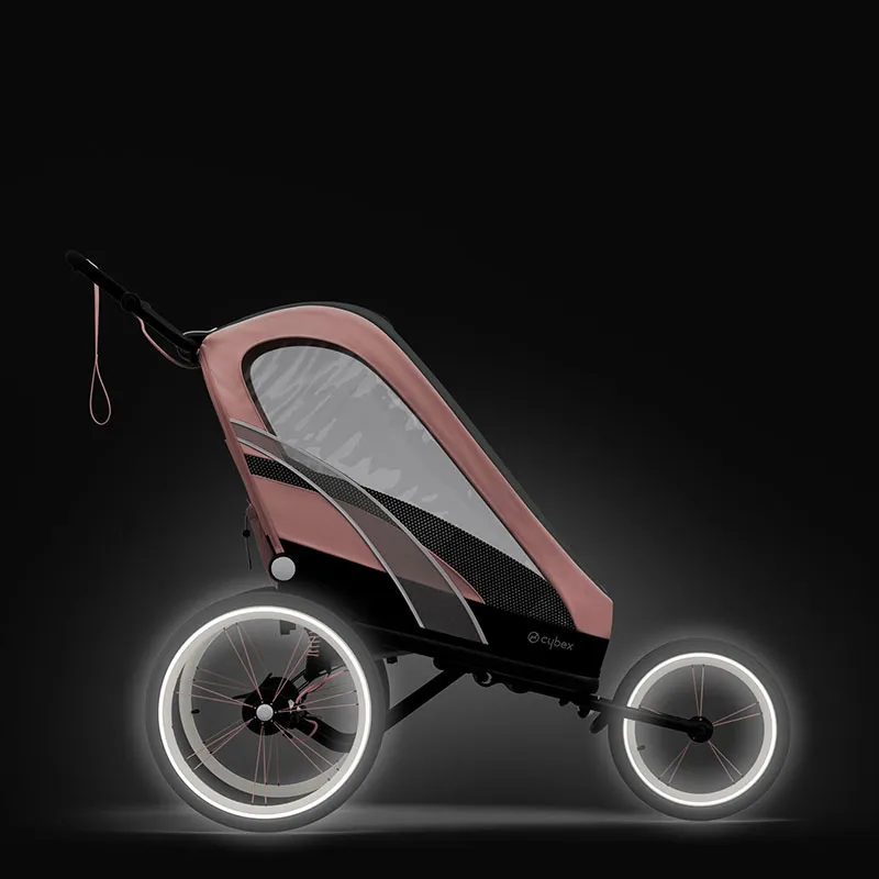Poussette Multisport Zeno Black Pink/Silver Pink - 6m+-12