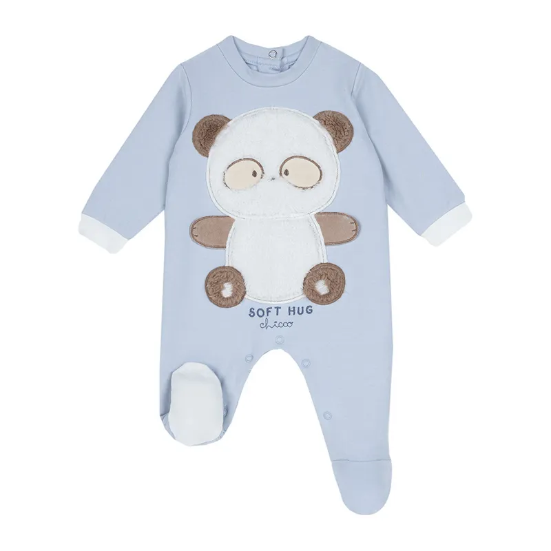 Grenouillère Panda II - Bleu-0