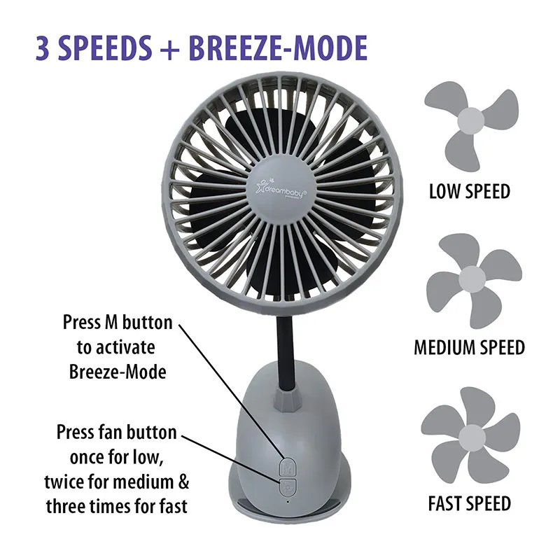 Ventilateur nomade à clipser - Blanc-9