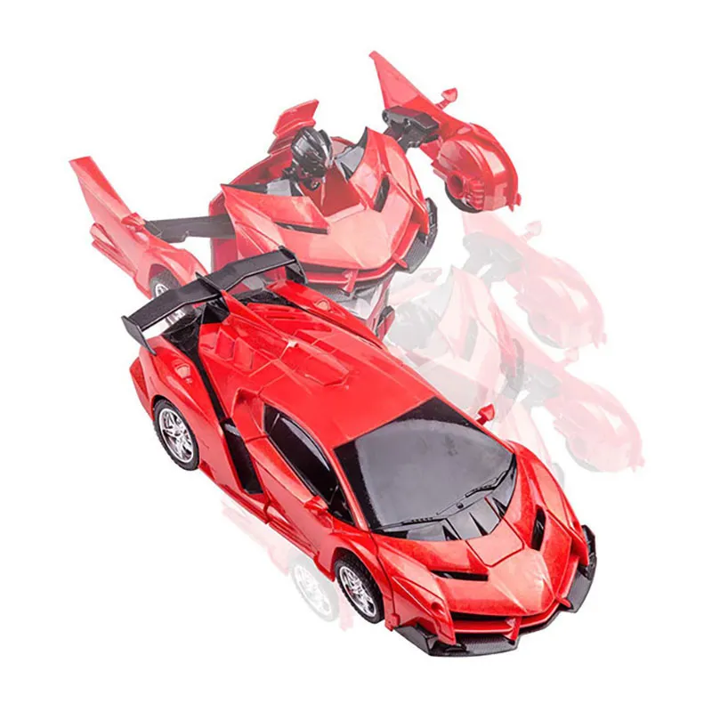 Voiture télécommandée transformable Rouge - 3+-1