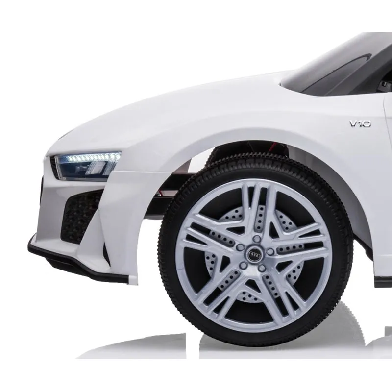 Voiture à batterie Audi R8 Spyder Blanc  - 36m+-11