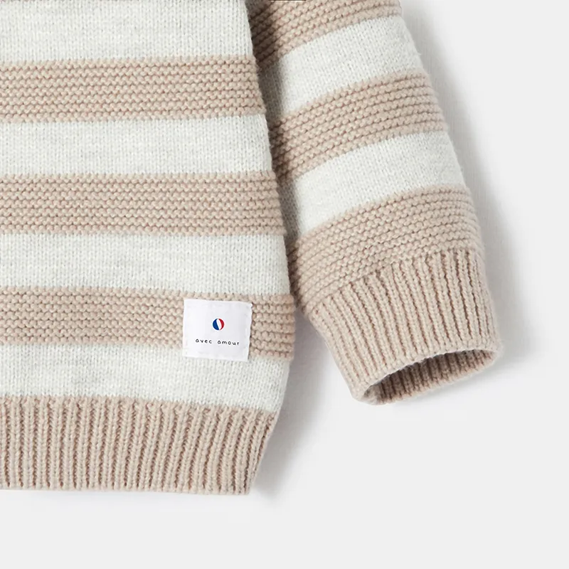 Pull Garcon - Beige mulot-1