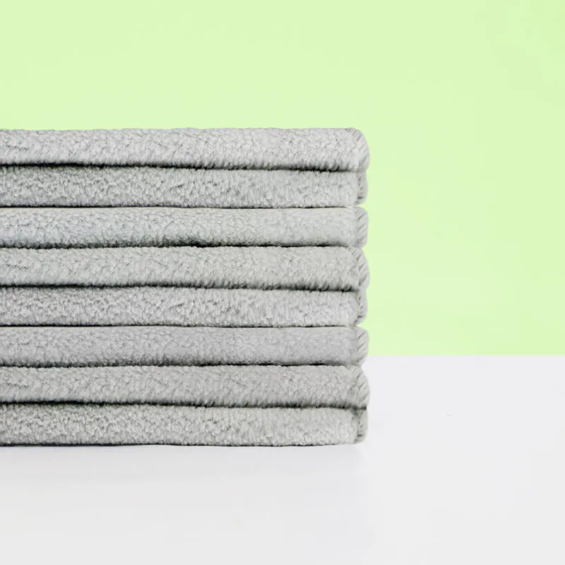 8 Voiles de protection couches lavables - Gris-4