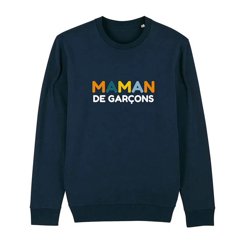 Sweat Femme Maman de garçons - Navy-0