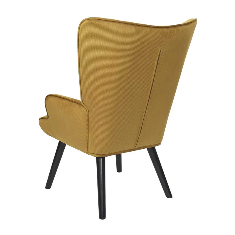 Fauteuil de salon Giulia Jaune - 68x76x96cm-5