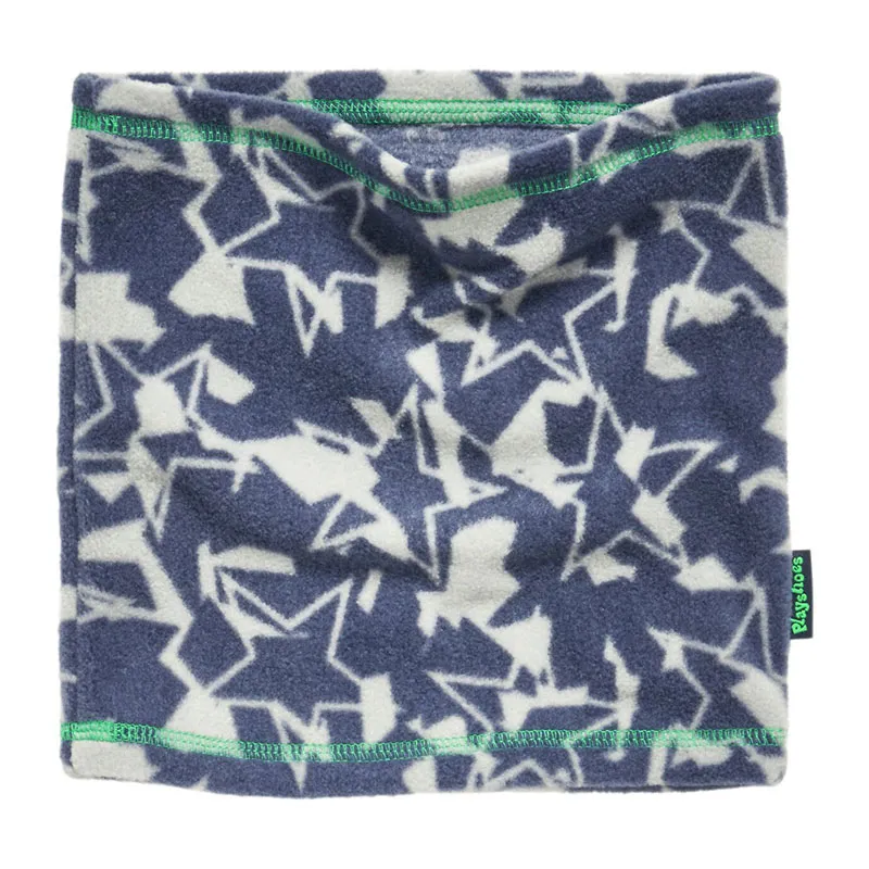 Snood polaire Étoiles camouflage - Marine/Blanc-0