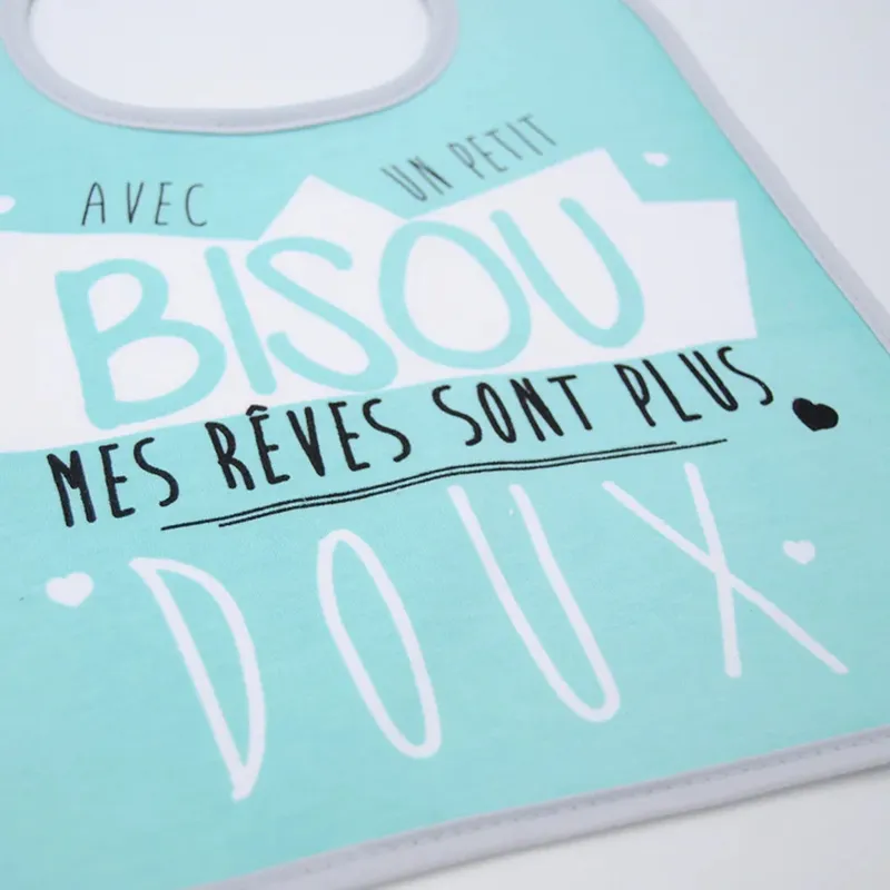 3 Bavoirs 1er âge Bisous Câlins - 25x36cm-2