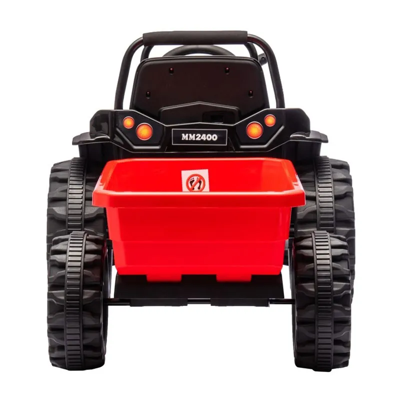 Tracteur à batterie avec remorque Farmer Rouge - 36m+-2