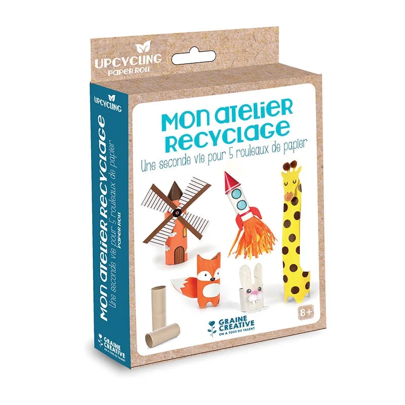 Kit Mon atelier Recyclage Rouleau de papier - 8+-0