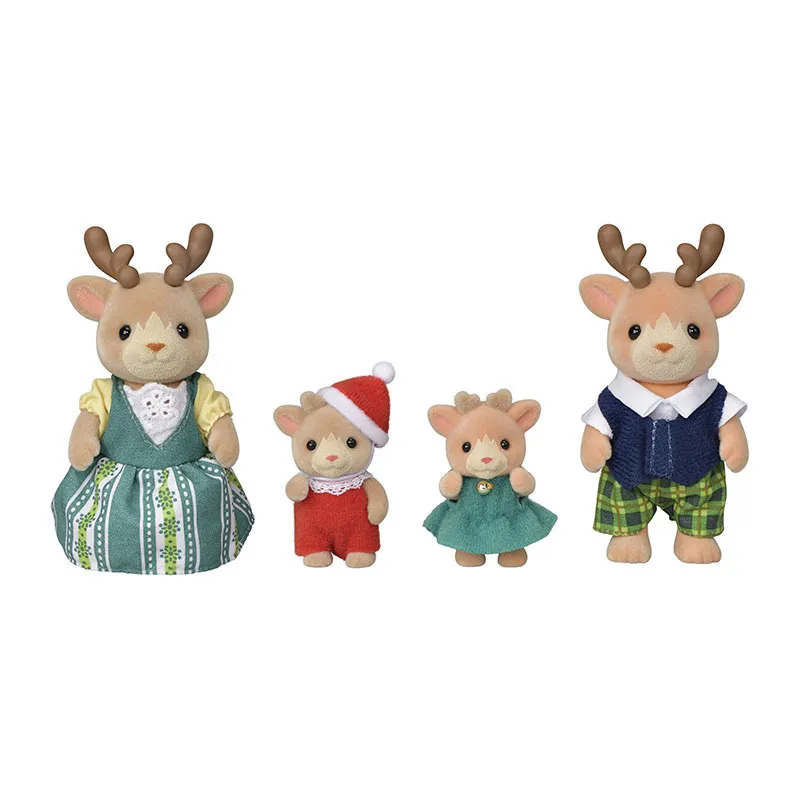 Famille renne & traineau - 5pcs-2