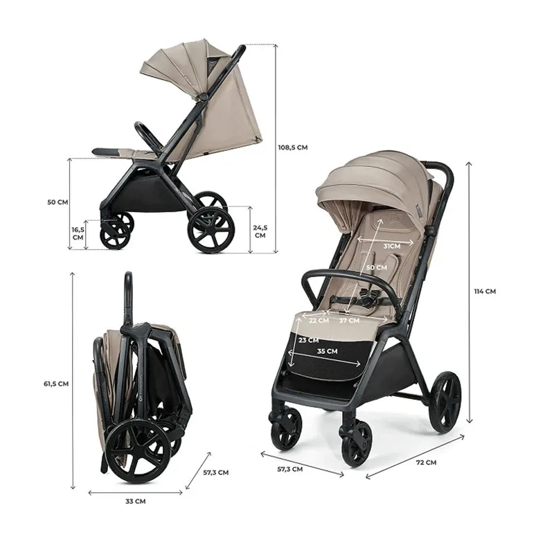 Poussette Compacte Loom Beige - 0m+-10