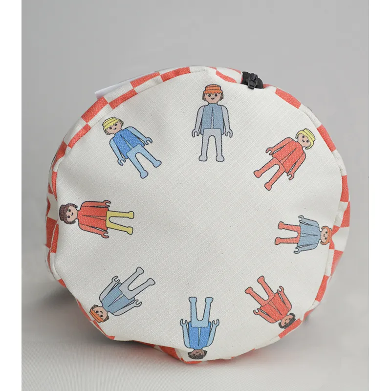 Sac Week-end Playmobil carreaux Rouge - 20x40x20cm-1