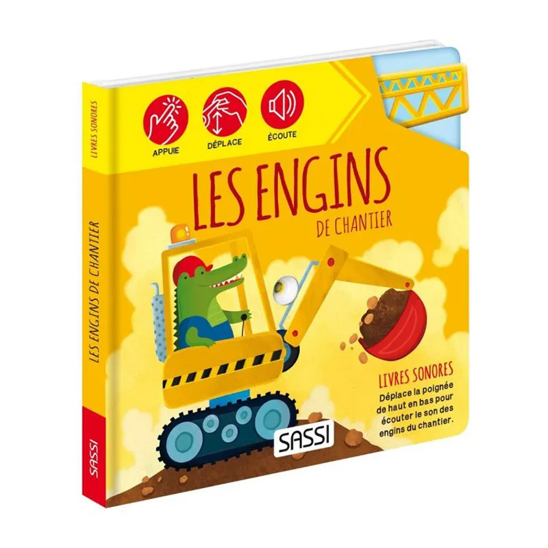 Livre sonore Les engins de chantier - 12m+-0