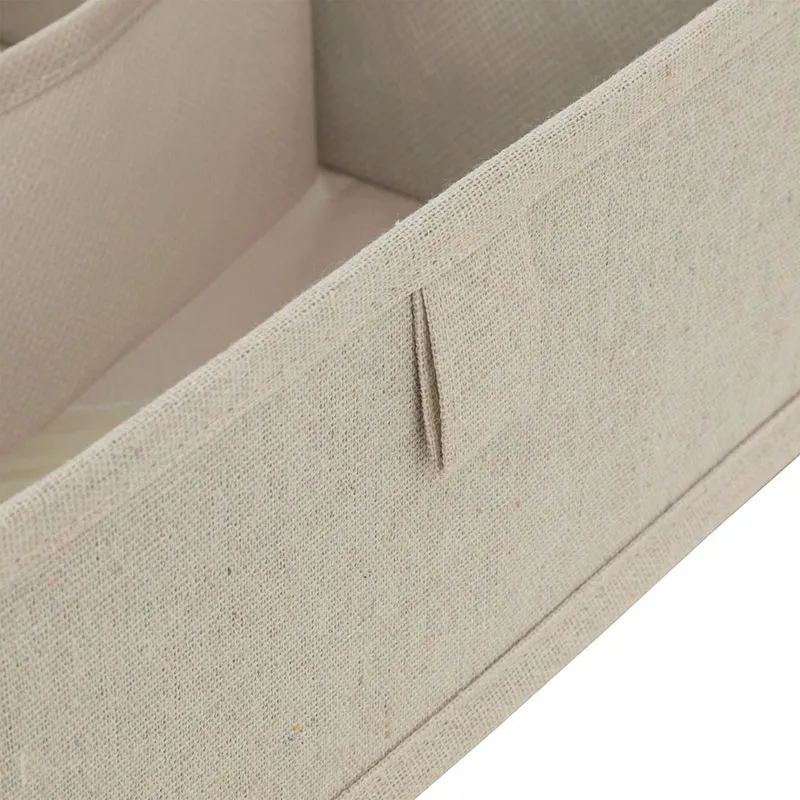 Rangement tiroirs Dressy + 2 compartiments Beige - 36x36cm-1