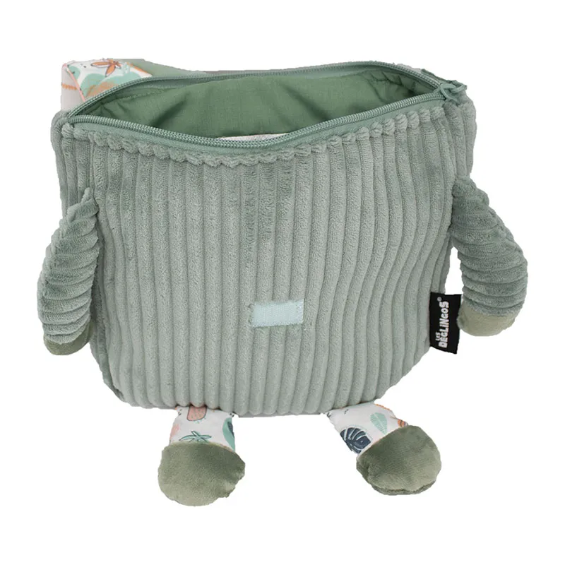 Sac à dos velours Chillos Le Paresseux - 32x3x36cm-1