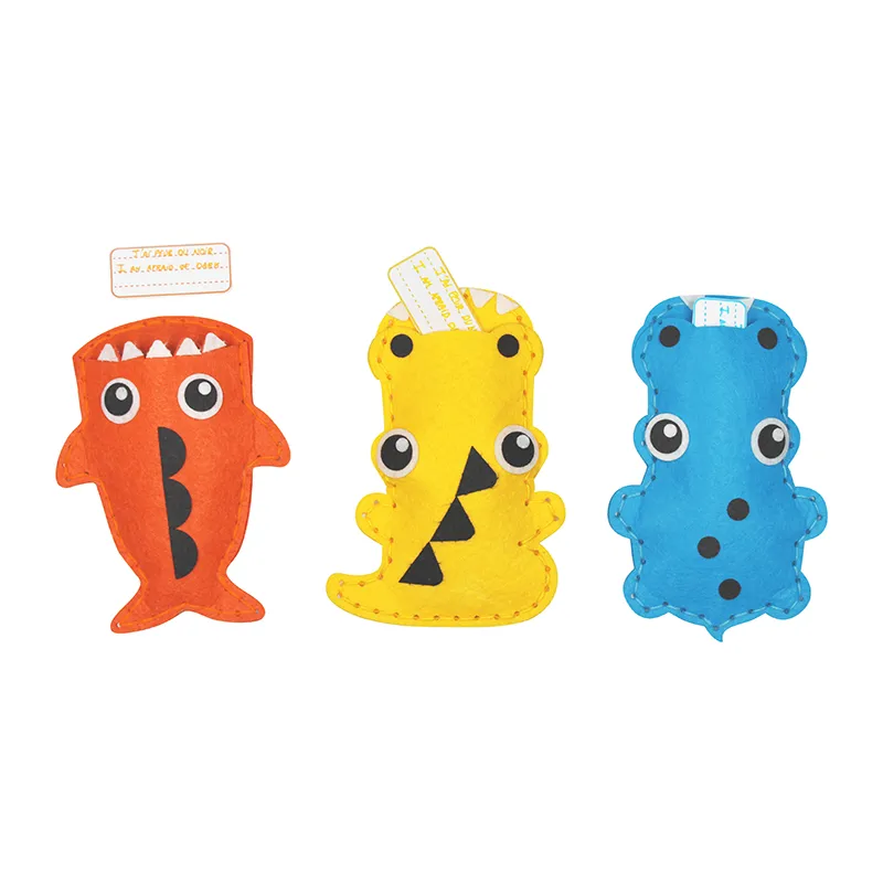 Kit DIY Couture Croc' Animals feutrine 3pcs - 5+-4