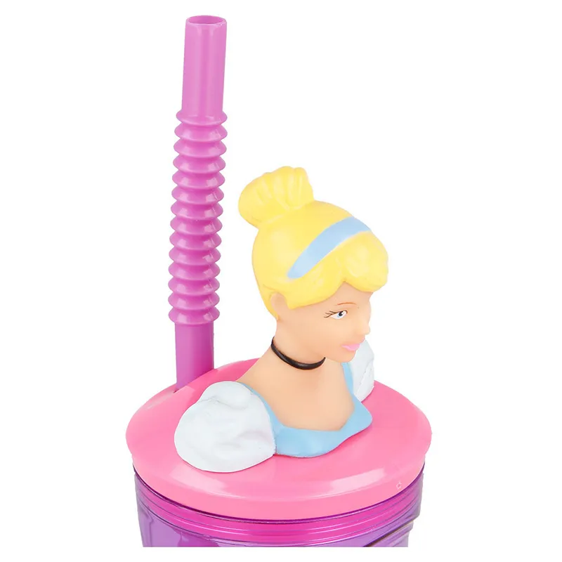 Gobelet av. paille 3D Princesses Disney Bright - 360ml-3