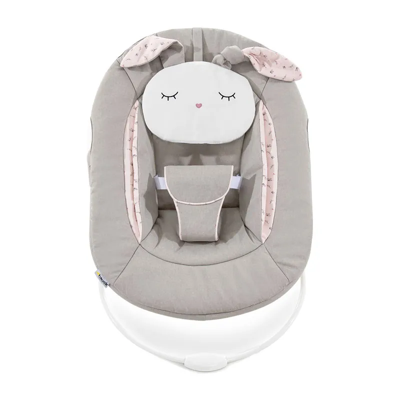 Chaise-haute Alpha+ avec tablette Blanc + Transat Alpha Bouncer 2en1 Lapin Beige - 0m+-16