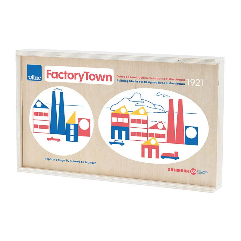 Cubes Factory Town Ladislav Sutnar 33pcs - 24m+-7