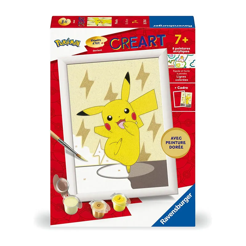 Peinture au numéro Pokémon Pikachu - 7+-0
