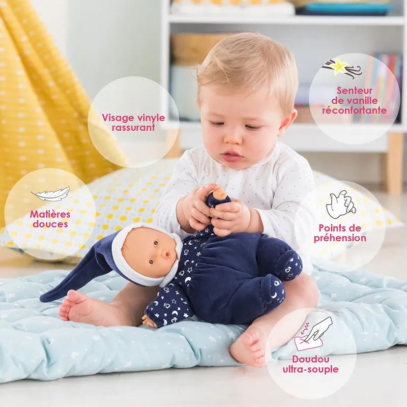 Doudou Babipouce Nuit étoilée 28cm - 0m+-2