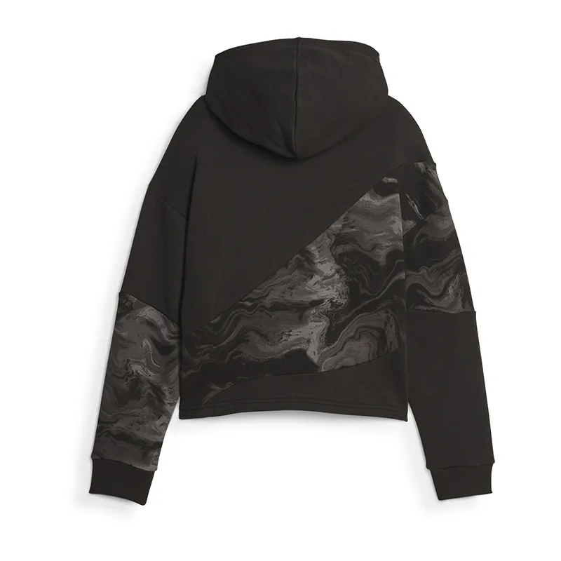 Sweat à capuche Power Cat Puma Fille - Noir/Gris-2
