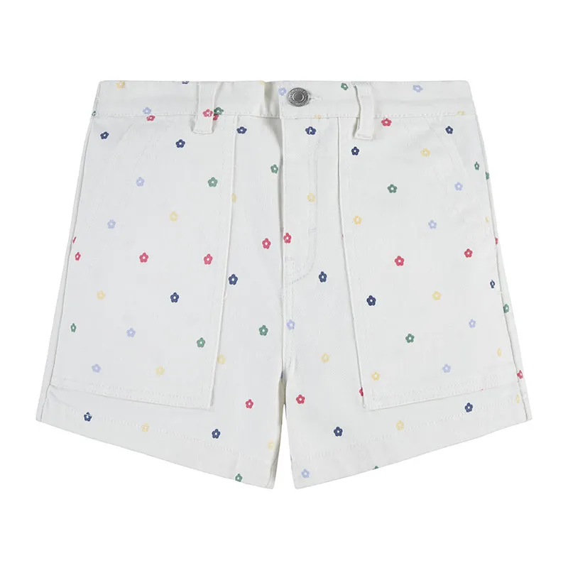 Short tissé Twill High Loose - Sugar swizzle-0