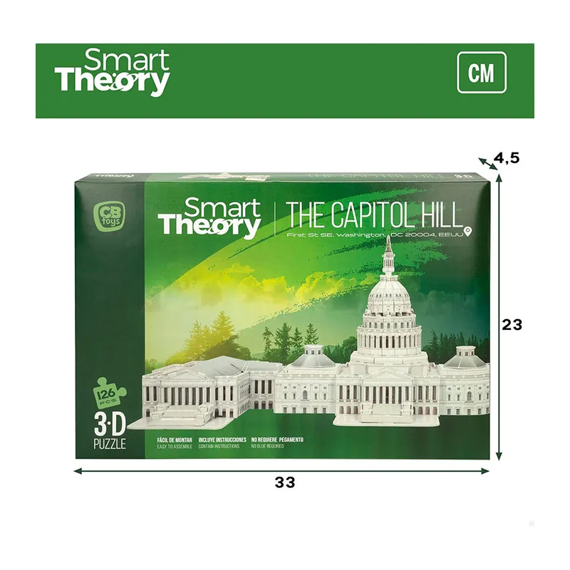 Puzzle 3D Capitole des USA 126pcs - 36m+-6