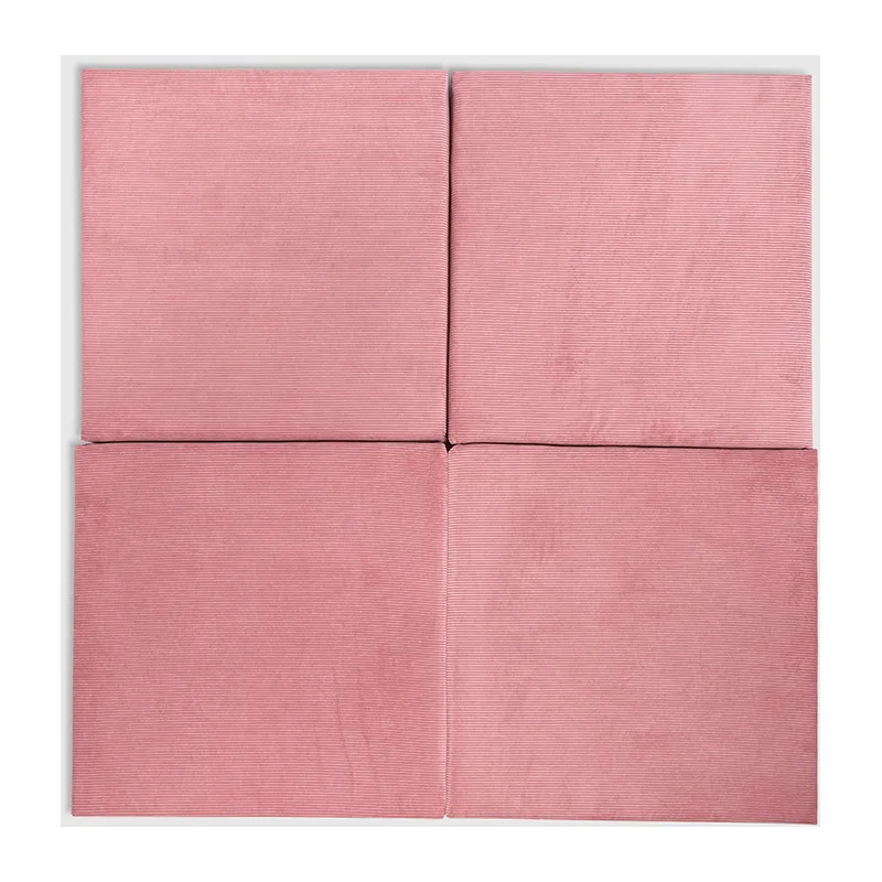 Tatami pliant Montessori Rose - 120x120cm-1