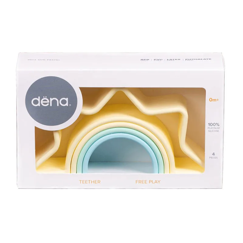 Jouet Silicone Soleil Pastel - 0m+-3