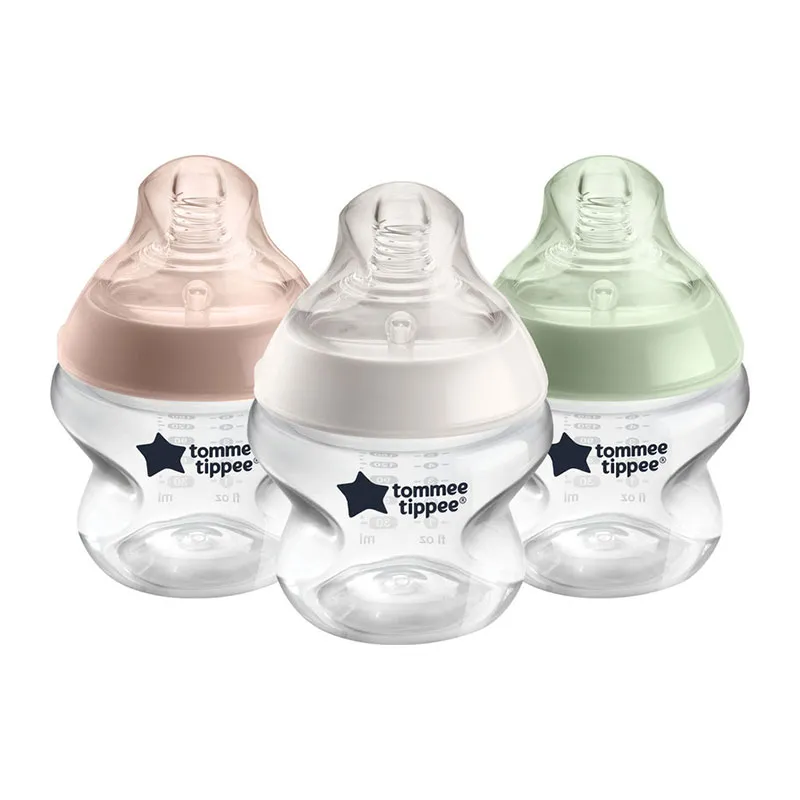 Set 3 Biberons Natural Start Anti-colique 150ml + 2 Sucettes nouveau-né Mat - 0-2m-1
